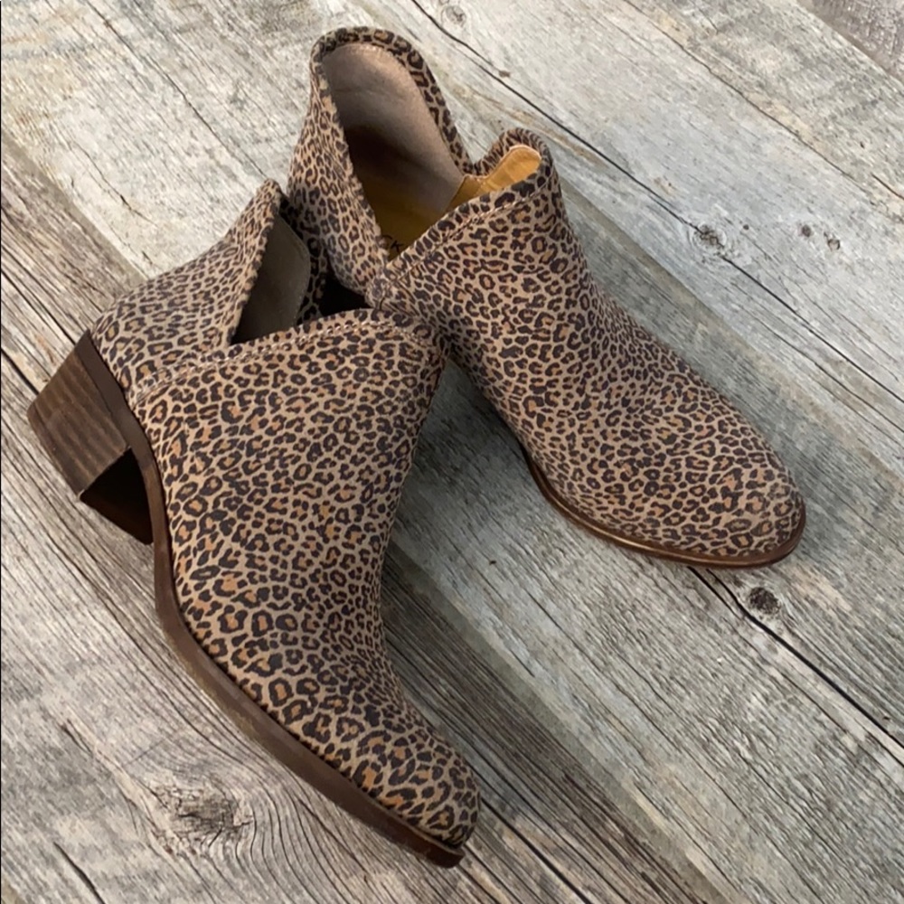 Lucky Brand Bashina 2 Leopard Bootie 8.5